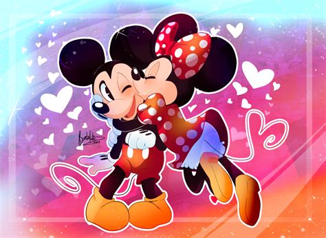 Minnie mouse is sweet, stylish, and enjoys dancing and singing. Mickey and Minnie by BombStaticz | Minnie mouse images ...