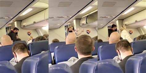 Unprofessional Southwest Flight Attendant Dances After Couple Removed For Mask Violation Live