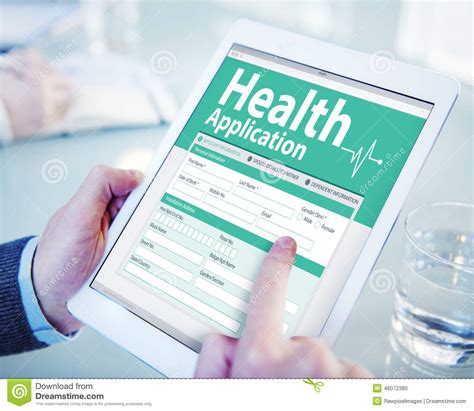 Find the right health insurance for you. Digital Health Insurance Application Form Concepts Stock Photo - Image of finger, policy: 46072380