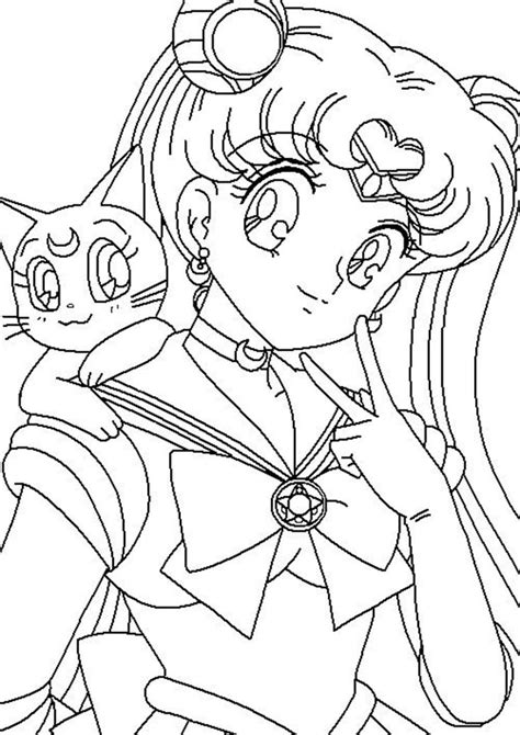 Free & Easy To Print Sailor Moon Coloring Pages | Sailor moon coloring