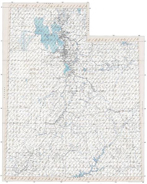 Utah Topographic Map Stacked Plot Visualization Print Alservicege