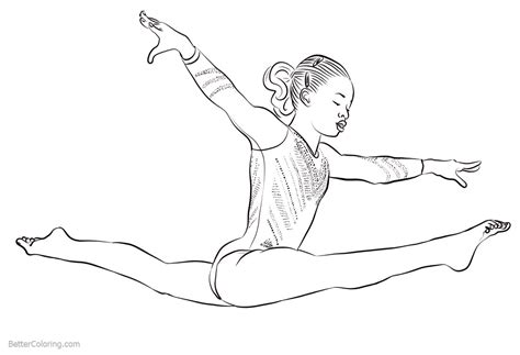 The gymnast is an athlete who begins to train childhood. Gymnastics Coloring Pages Athlete Gabby Douglas - Free ...