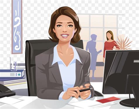 Woman Businessperson Cartoon Illustration Png 1000x788px Woman