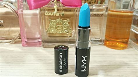 Nyx Blue Velvet Macaron Lipstick Review Fancieland
