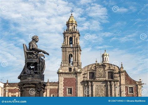 Santo Dominingo Kyrkan I Mexiko City Fotografering F R Bildbyr Er