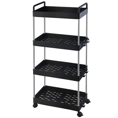 Buy Ronlap 4 Tier Classic Storage Rolling Cart Thin Storage Cart With