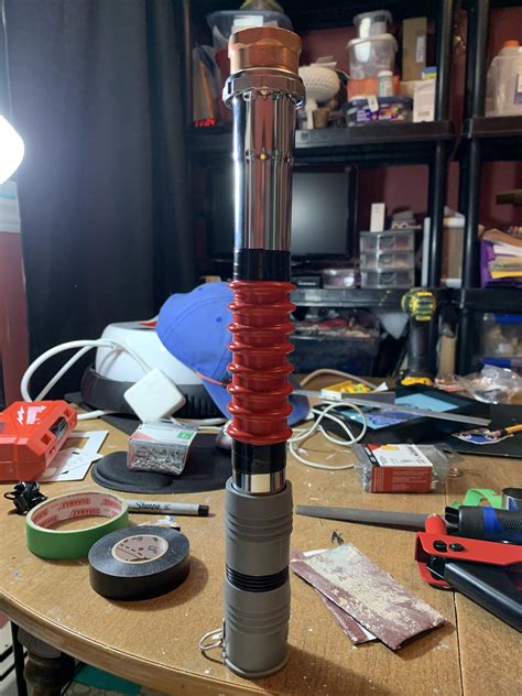 My First Attempt At Making A Homemade Lightsaber All Parts Were