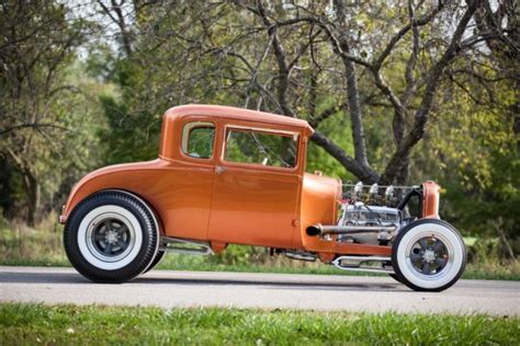 1929 Ford Model A Coupe Chopped And Channeled Hot Rod Show Car Blown
