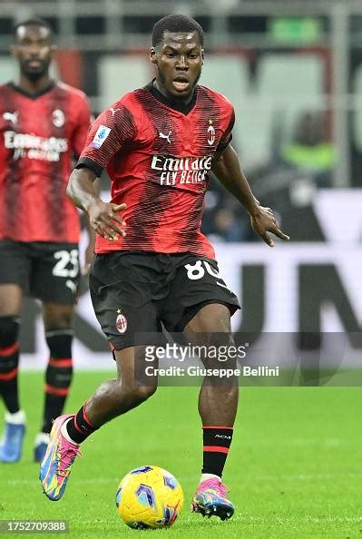 Yunus Musah Of Ac Milan In Action During The Serie A Tim Match News