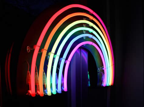 Wallpaper Neon Light Lamp Bright Lines Hd Widescreen High