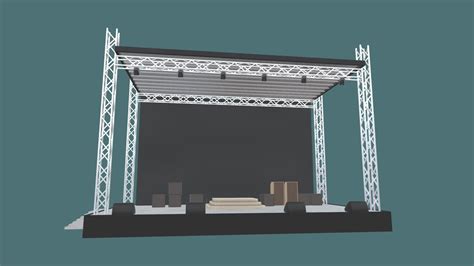 Simple Concert Stage Download Free 3d Model By Gluttonic D5c7733