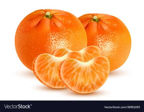 Free Ripe Mandarin With Close Up On A White Background Nohatcc