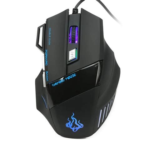 7 buttons 5500 dpi wired gaming mouse led optical game mice for pc laptop 6a19 drop shipping