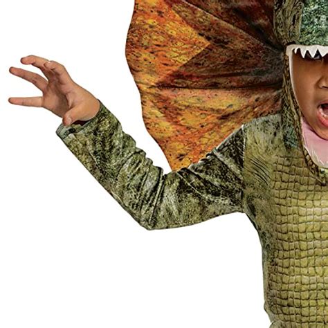 Dilophosaurus Costume For Kids Official Jurassic World Jumpsuit And