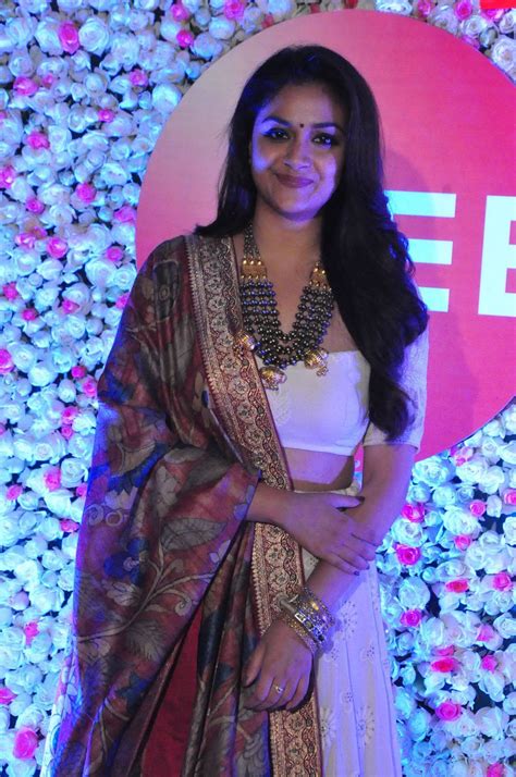 actress keerthi suresh stills at zee cine awards 2018