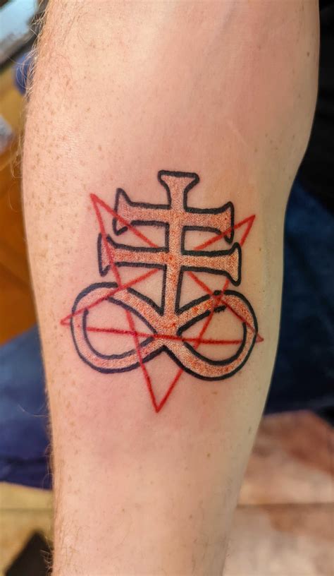 Leviathan Cross Inverted Pentagram Done By Ally Bull At Love Rock