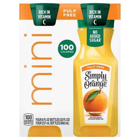 Simply Orange Pulp Free 100 Pure Squeezed Orange Juice Shop Juice At