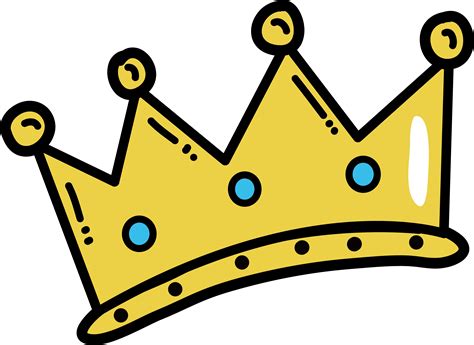 Hand Painted Cartoon Crown Png Download 38432801 Free Transparent