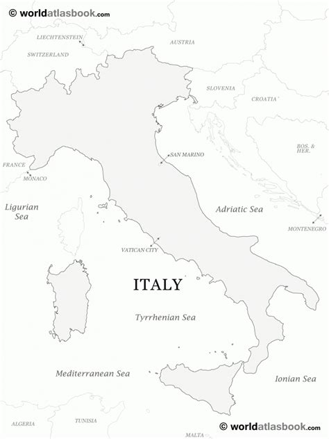 Map Coloring Pages Fresh Outline Map Italy Printable Italy Map In