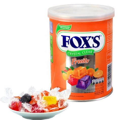 Fox Crystal Clear Candy Fruits Flavored Tin Can 180 Grams Shopee Philippines