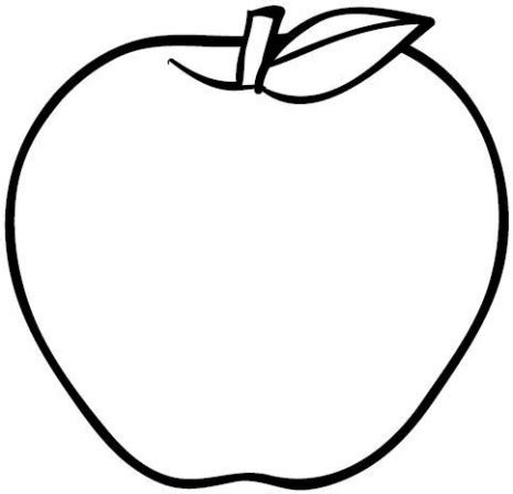 Tenemos mogollón de dibujos para pintar ¡gratis! Manzana para pintar | Colorear imágenes