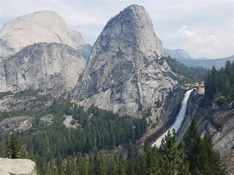 Yosemite National park. An incredible place. Nevada Falls from John Muir trail. : travel