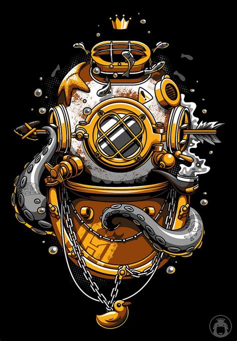 Learn how to draw divers helmet pictures using these outlines or print just for coloring. 729 best deep sea diver images on Pinterest | Deep sea ...