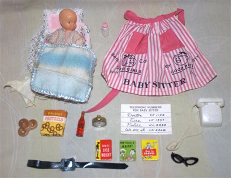 Original Mattel 1963 1964 Barbie Barbie Baby Sits953 Doll Fashion