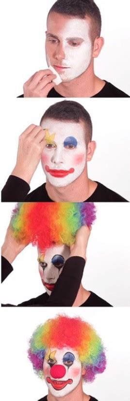 Create Meme Clown Clown Memes Putting On Clown Makeup Meme
