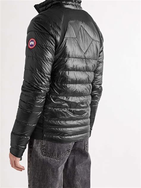 Black Hybridge Lite Slim Fit Quilted Nylon Ripstop Down Jacket Canada