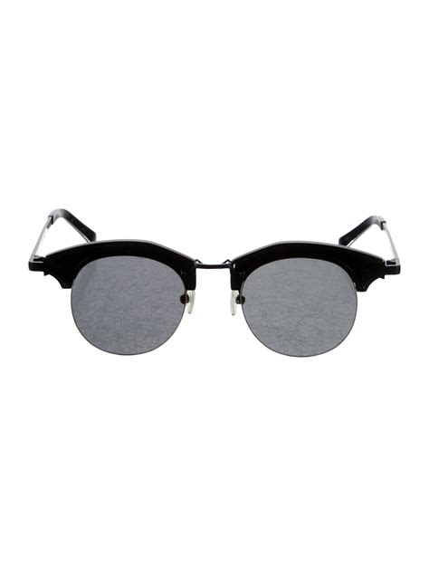 Karen Walker Wayfarer Mirrored Sunglasses Black Sunglasses