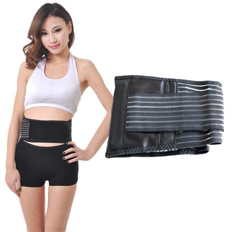1 Pcs High Elastic Self Heating Tourmaline Waist Brace Magnetic Therapy Belt Massagers For Back