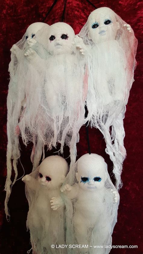 Ghost Baby Doll Hanging Ornament Horror Spirits Halloween Etsy