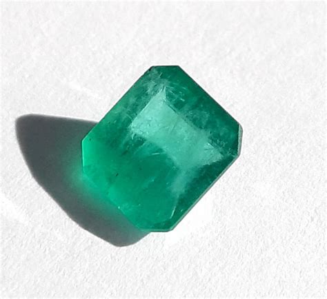 Polished Natural Brazilian Emerald 074 Ct Emerald