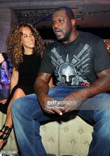 Retired Nba Player Shaquille Oneal And Laticia Rolle Appear Together