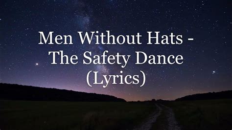 Men Without Hats The Safety Dance Lyrics Hd Youtube