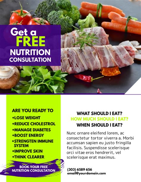 Nutritionist Flyer Template Postermywall
