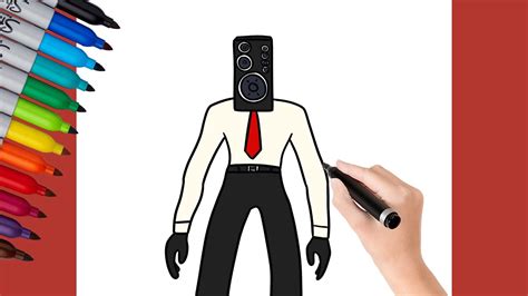 Easy Tutorial Drawing Speakerman How To Draw Speakerman Skibidi