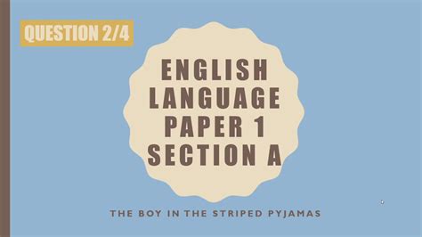So, we've worked our way through the reading section of paper 1 on the 8700 specification, and now it's time to take a look at an overview and some tips for the two questions are most likely to be one describe and one narrate, but they won't always be so and there will be years where there will be two. English Language Paper 1 Question 2 - YouTube