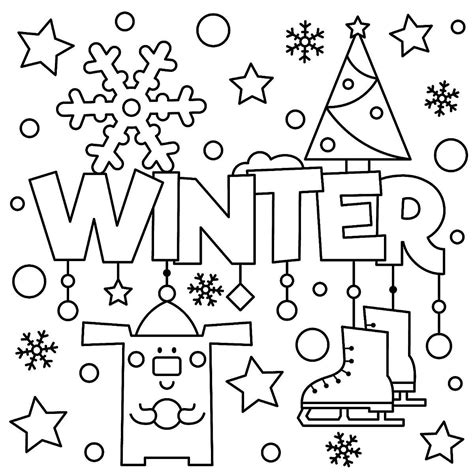 Winter Puzzle And Coloring Pages Printable Winter Themed Activity Pages