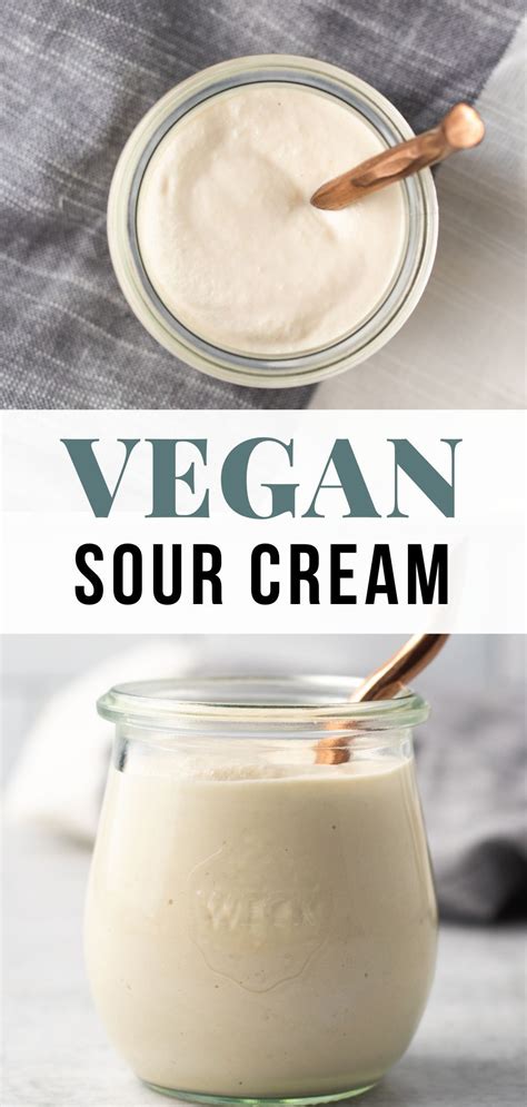 Easy Vegan Sour Cream Karissa S Vegan Kitchen Recipe Vegan Sour
