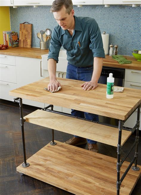 How To Build A Butcher Block Island Diy Kitchen Island Diy Kitchen