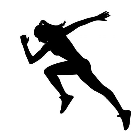Running Woman Silhouette Free Stock Photo By Mohamed Hassan On