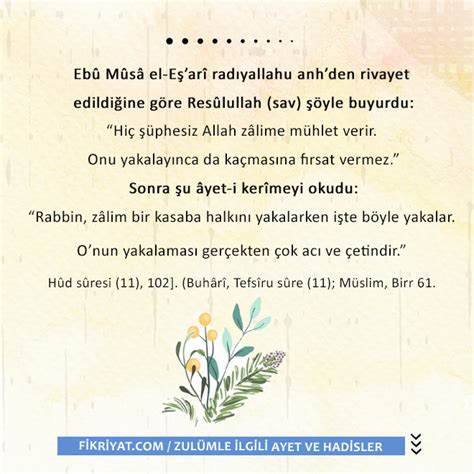 Zulüm Ile Ilgili Ayet Ve Hadisler Galeri Fikriyat Gazetesi