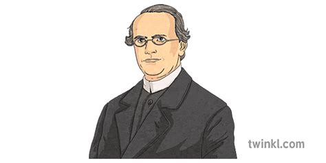 Gregor Mendel Physicus Viri Illustration Twinkl
