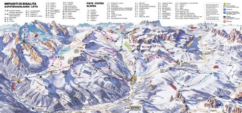 Marmolada Ski Resort Piste Maps