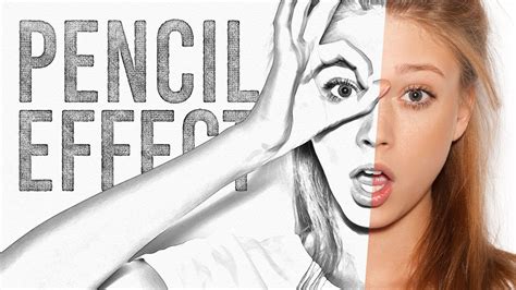 Pencil Sketch Drawing Effect Photoshop Tutorial Youtube