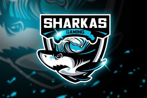Sharkas Gaming Mascot And Esport Logo ~ Logo Templates