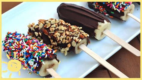 Eat Frozen Chocolate Covered Bananas Youtube