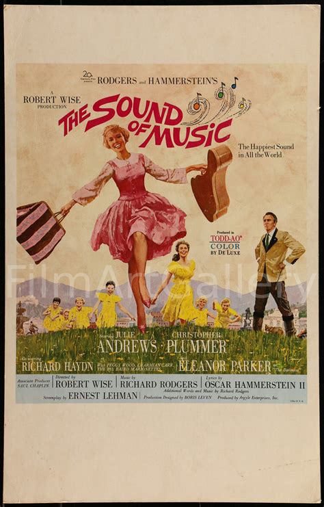 The Sound Of Music Movie Poster Window Card 14x22 Original Vintage